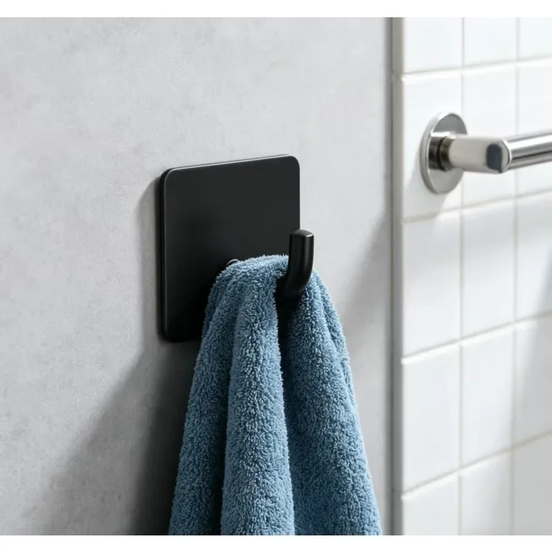 Gancho metálico adhesivo sin perforaciones para pared – fijación firme - imagen 2