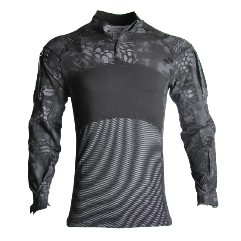 Camiseta táctica secado rápido hombre transpirable multicolor - imagen 2
