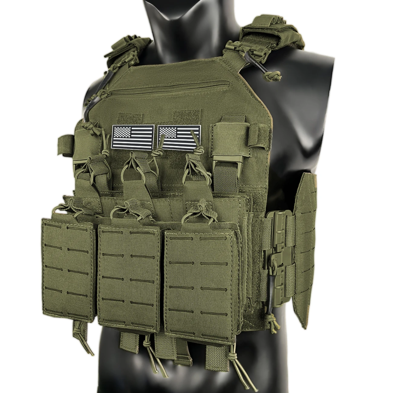 Chaleco táctico MOLLE modular corte láser, resistente y hebilla rápida - imagen 4