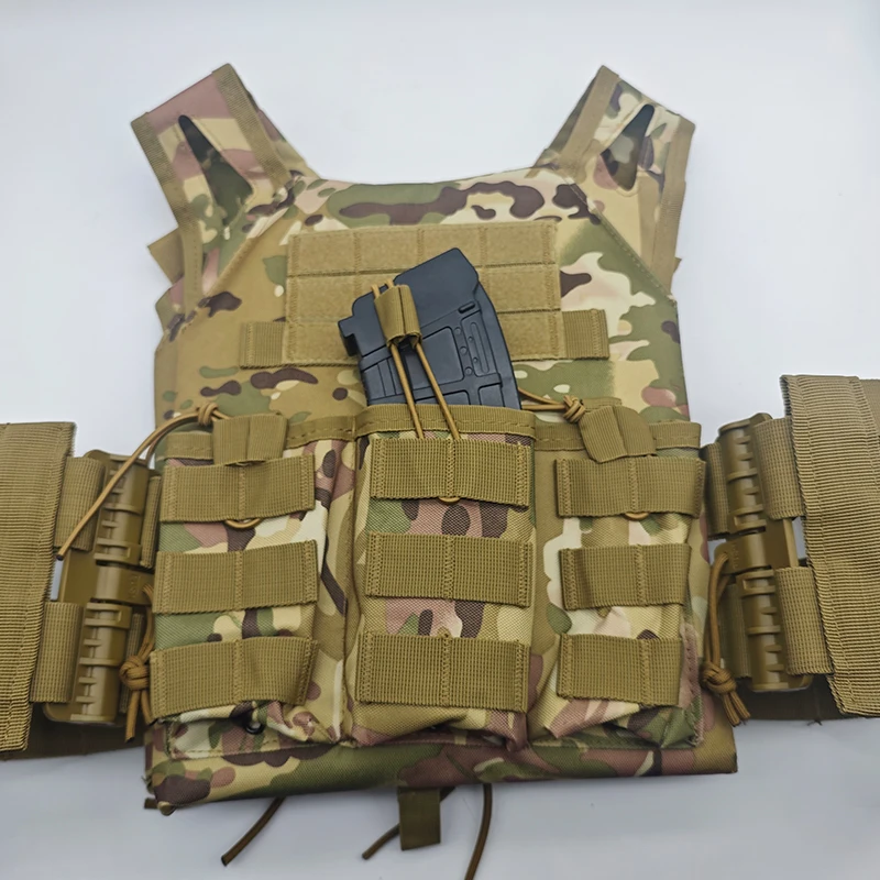 Chaleco táctico JPC MOLLE con liberación rápida y bolsa triple - imagen 2