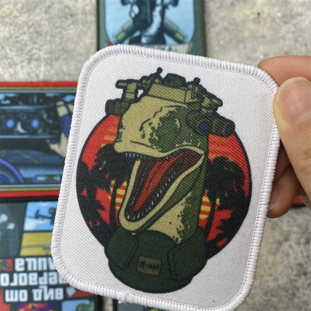 Parche táctico autoadhesivo con velcro para brazalete