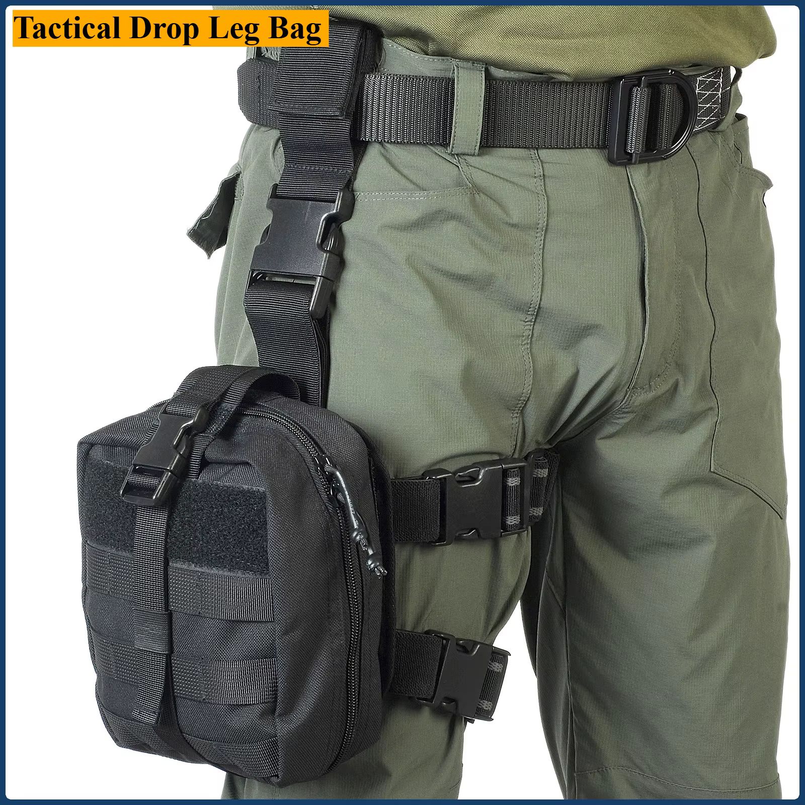 Bolsa táctica de caza impermeable con pierna caída para herramientas - imagen 3