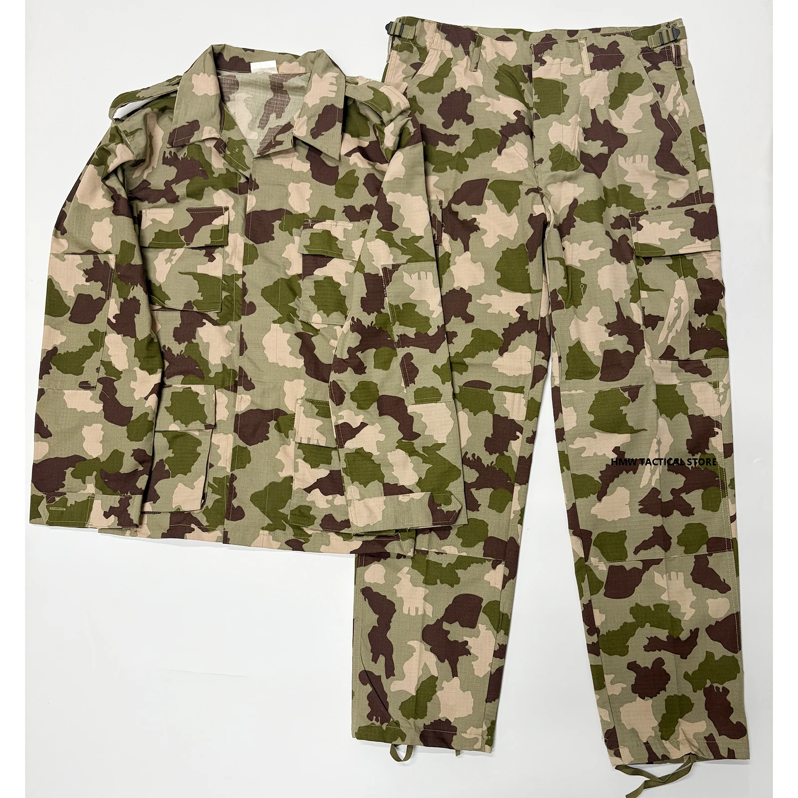 Conjunto camuflado estilo BDU para entrenamiento
