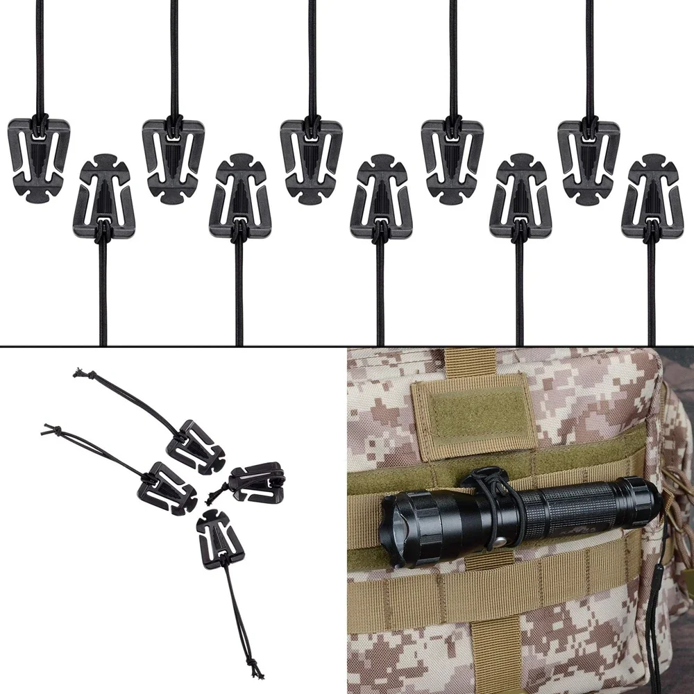Kit de accesorios MOLLE con anillas en D y correas para chaleco - imagen 3