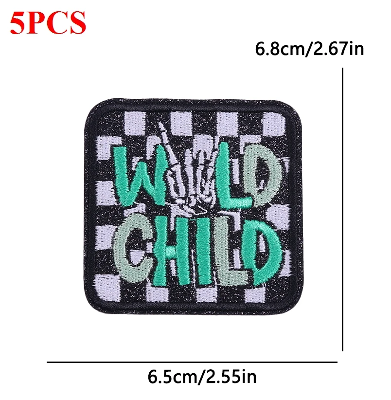 Wild Child parche bordado termoadhesivo para mochila y gorra - imagen 5
