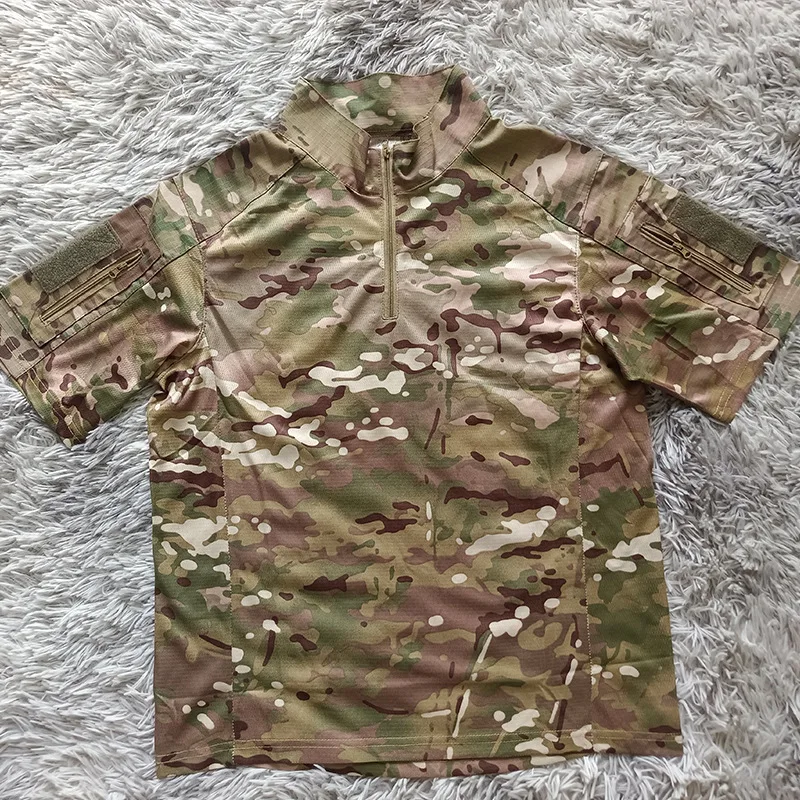 ATFG Pioneer camiseta táctica secado rápido media manga camuflaje