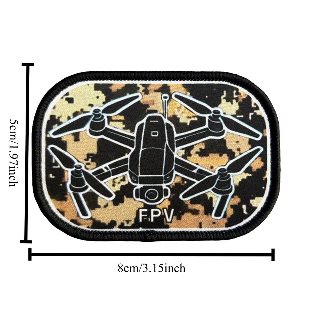 Parche táctico UAV con velcro, estampado divertido para mochila