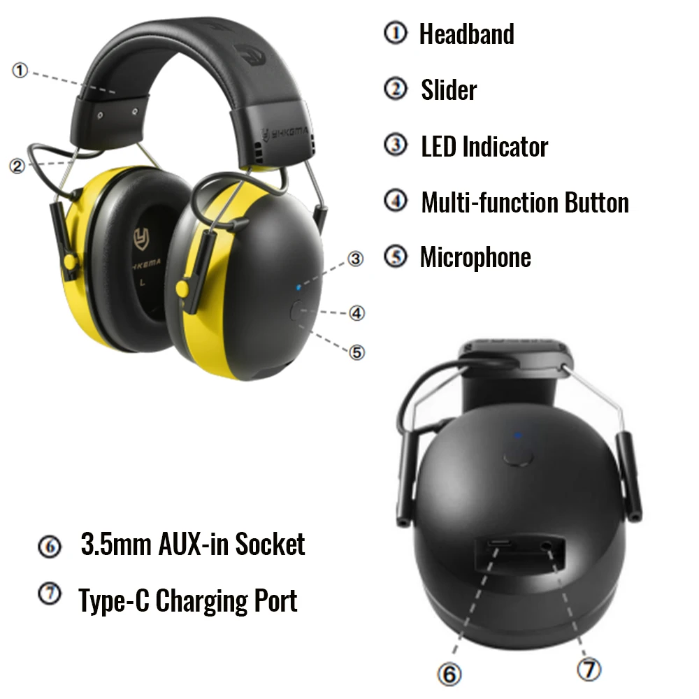 Protectores auditivos EB20 Bluetooth con cancelación activa para tiro - imagen 4