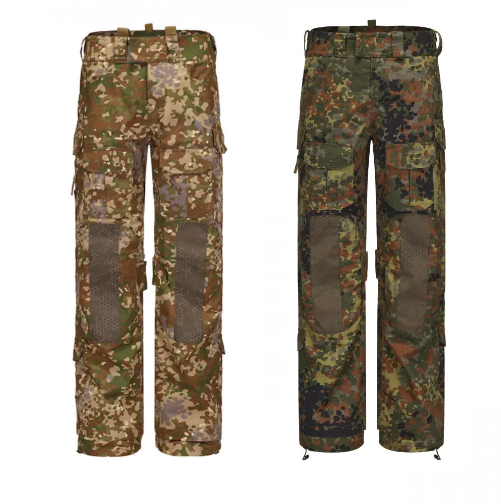 Pantalones tácticos KSK alemanes antiinfrarrojos camuflaje punto