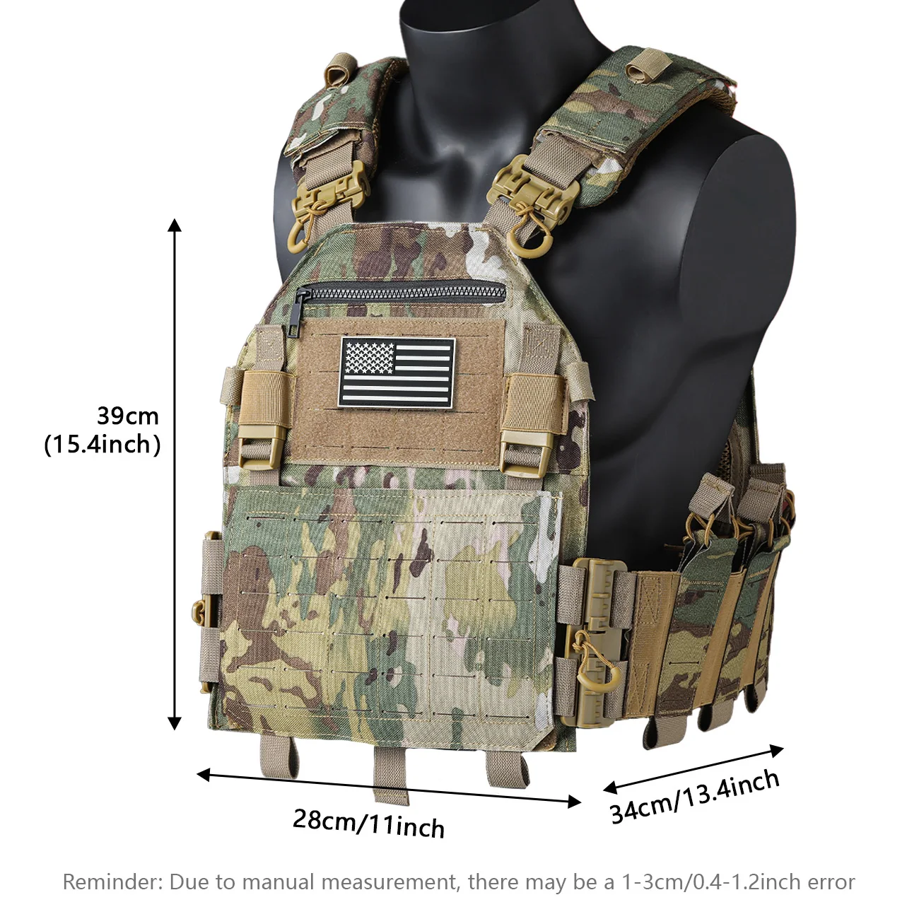 Camiseta táctica sin mangas MOLLE impermeable ripstop - imagen 5