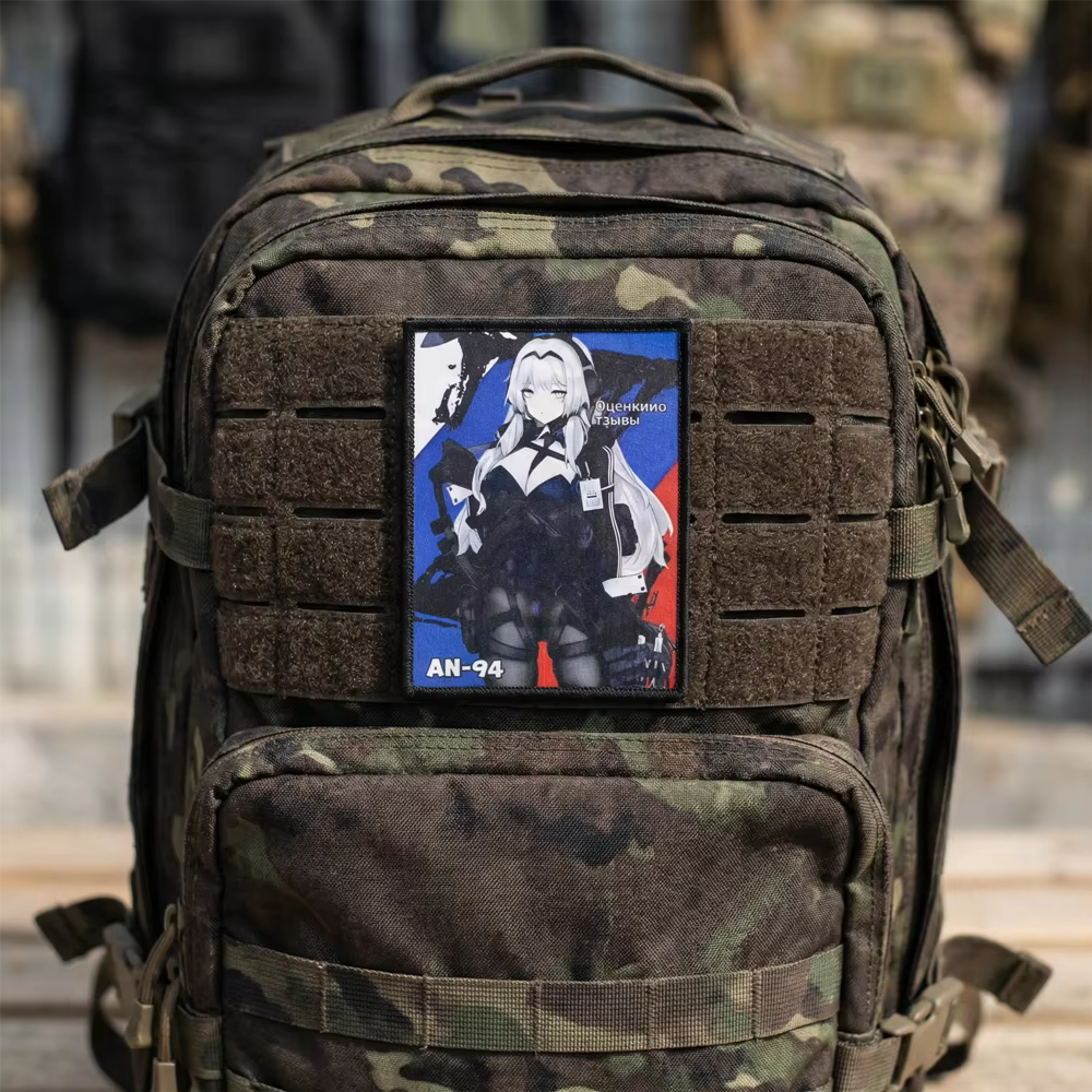 Insignia táctica guerrero – Parche adhesivo para mochila - imagen 3