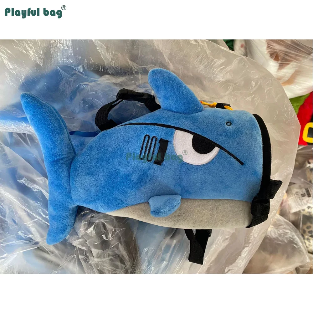 Bolsa de magnesio escalada tiburón con cordón y diseño animal - imagen 5