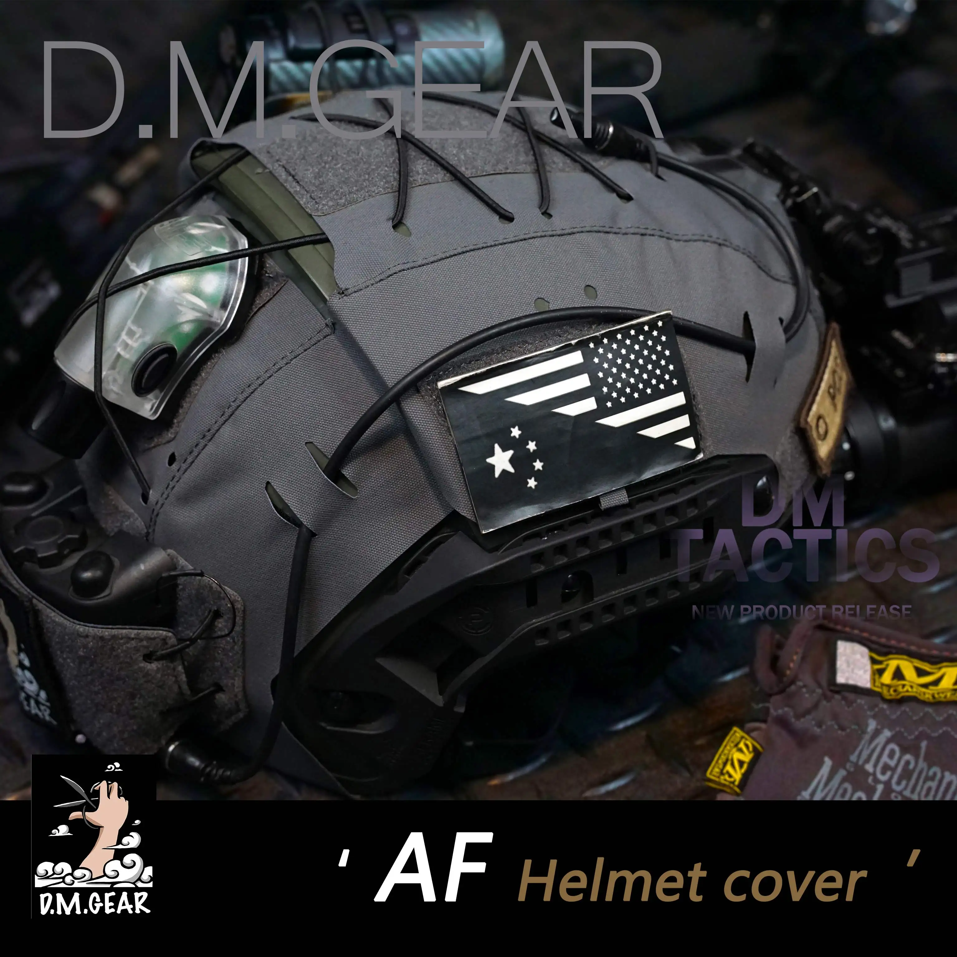 DMGear AIR FRAME AF cubrecasco táctico de camuflaje - imagen 2