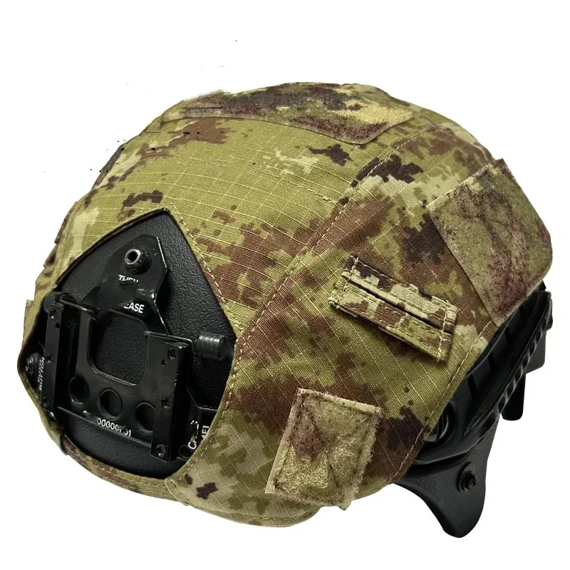 Funda de casco rápida táctica algodón y poliéster EMR camuflaje - imagen 3