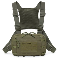 Paquete de pecho táctico MOLLE transpirable para senderismo montaña