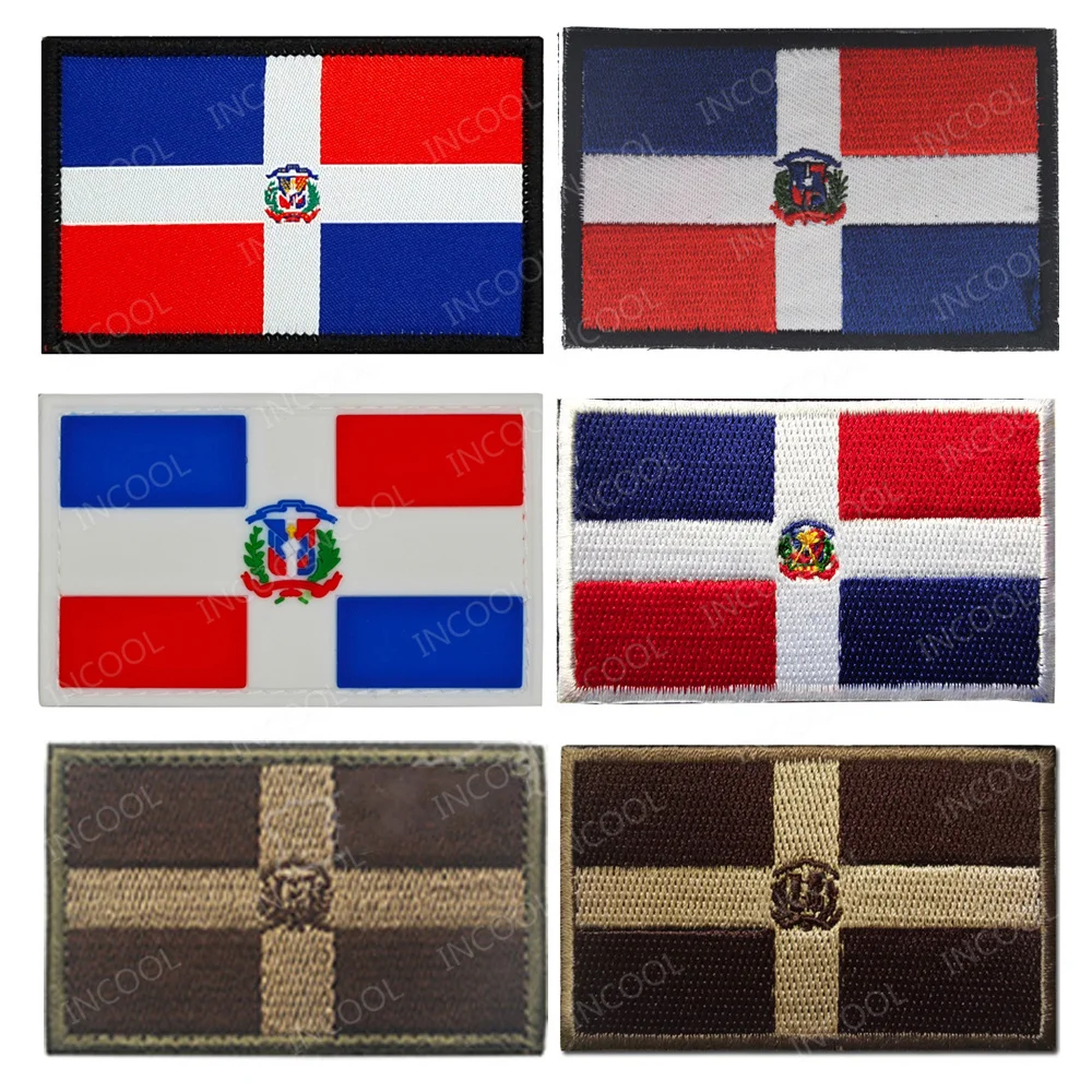 Brazalete táctico PVC bandera República Dominicana - imagen 4