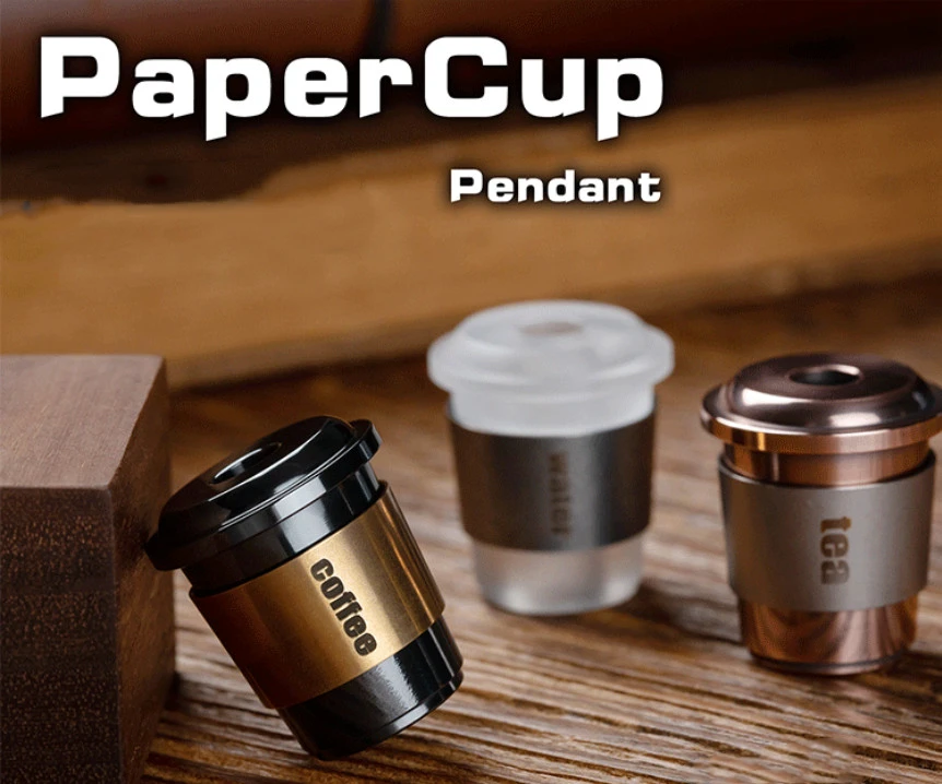 Fidget spinner de aleación de circonio con diseño de taza de café