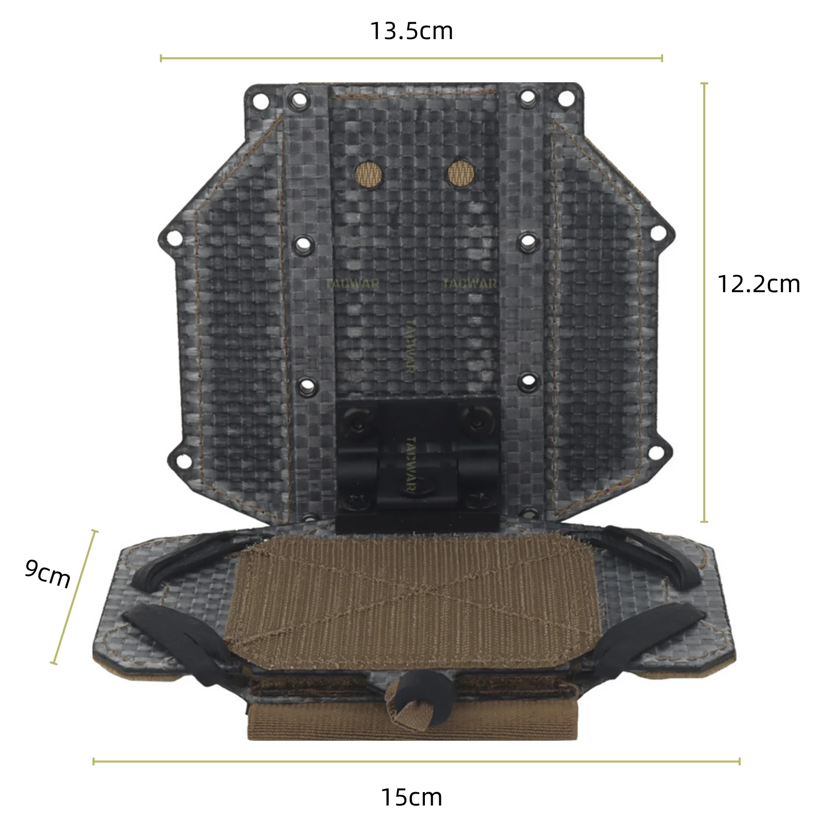 Soporte táctico para móvil con tablero plegable y velcro para airsoft - imagen 4