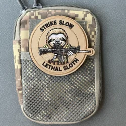 Strike Lethal Sloth Parche táctico bordado velcro gancho y bucle