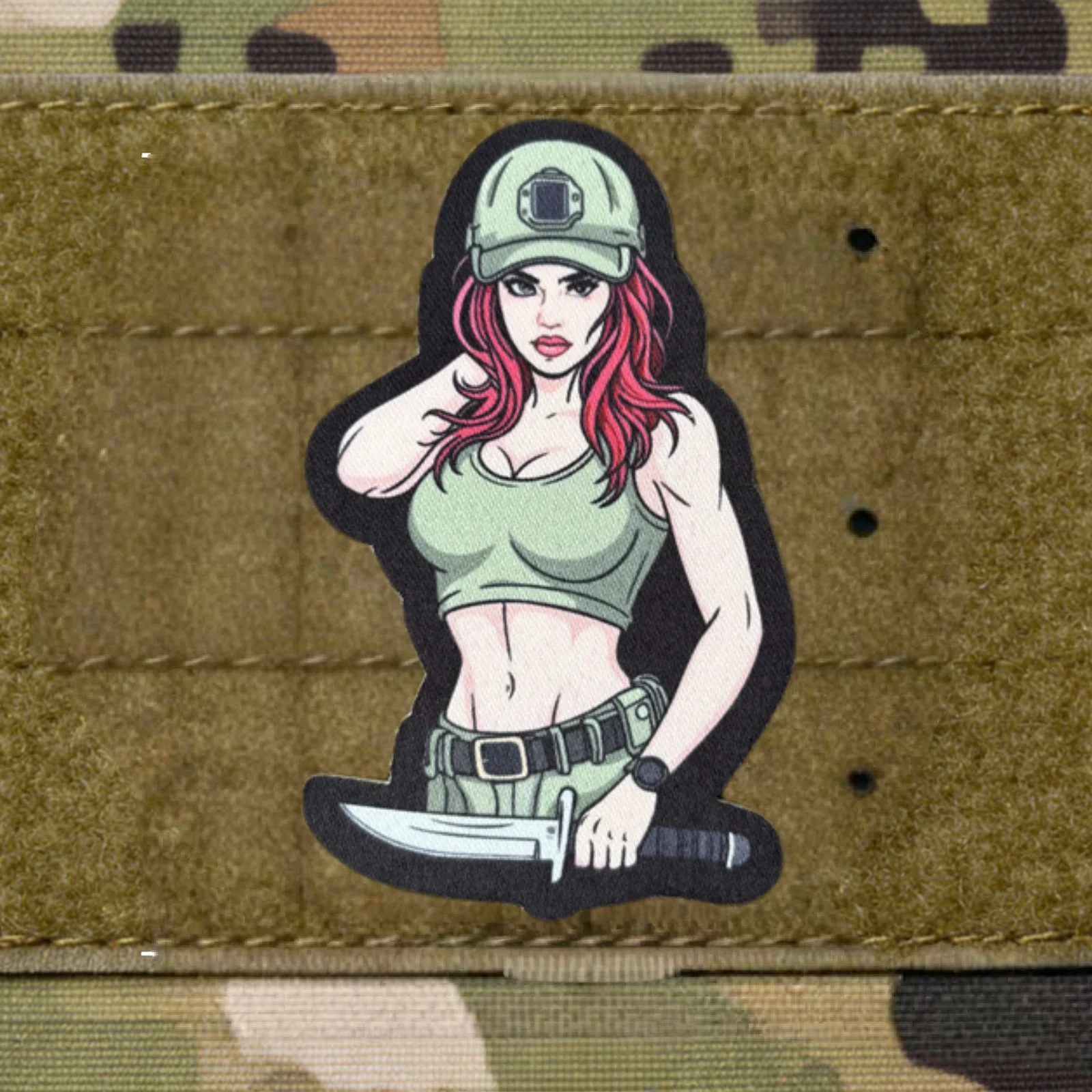 Parche táctico morale anime – Diseño con velcro para chaleco y mochila - imagen 5