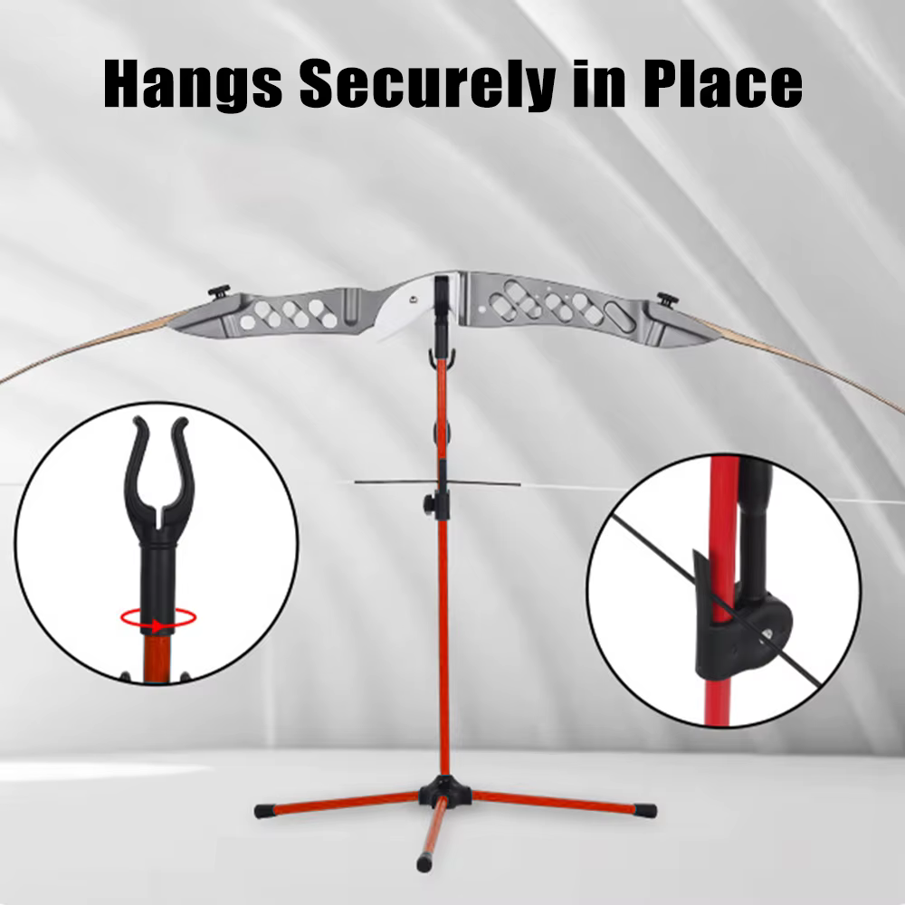 Soporte arco recurvo plegable extraíble fibra de vidrio