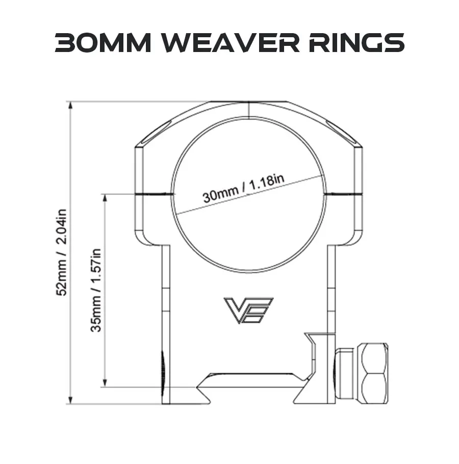 Anillos de montura para riflescope