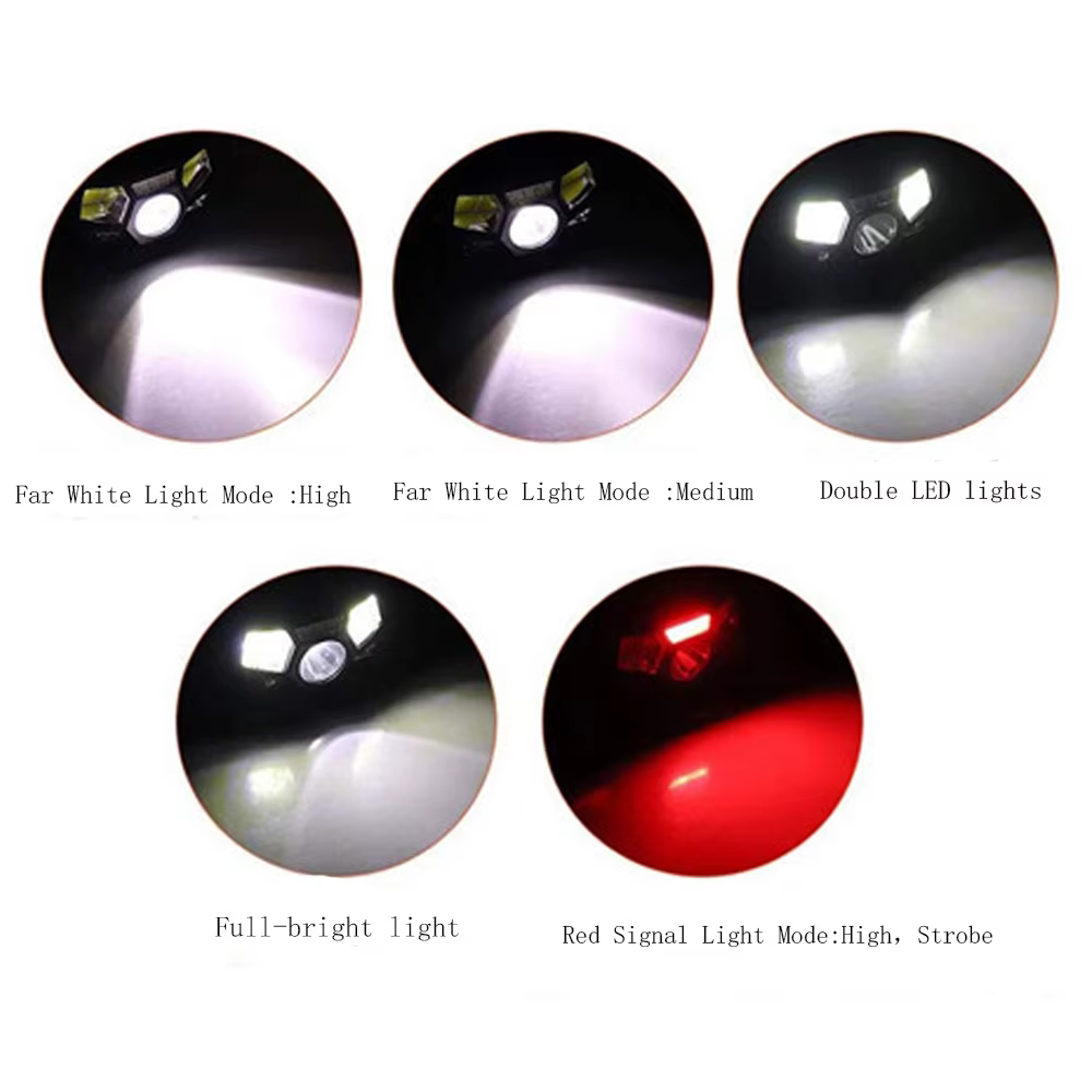Faro LED recargable USB para caza y pesca