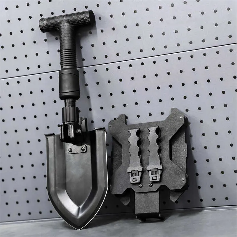 Pala plegable táctica telescópica para camping y senderismo - imagen 5