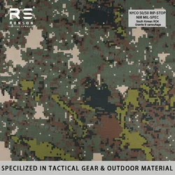 Tela camuflaje táctico NIR impermeable granito ROK NYCO