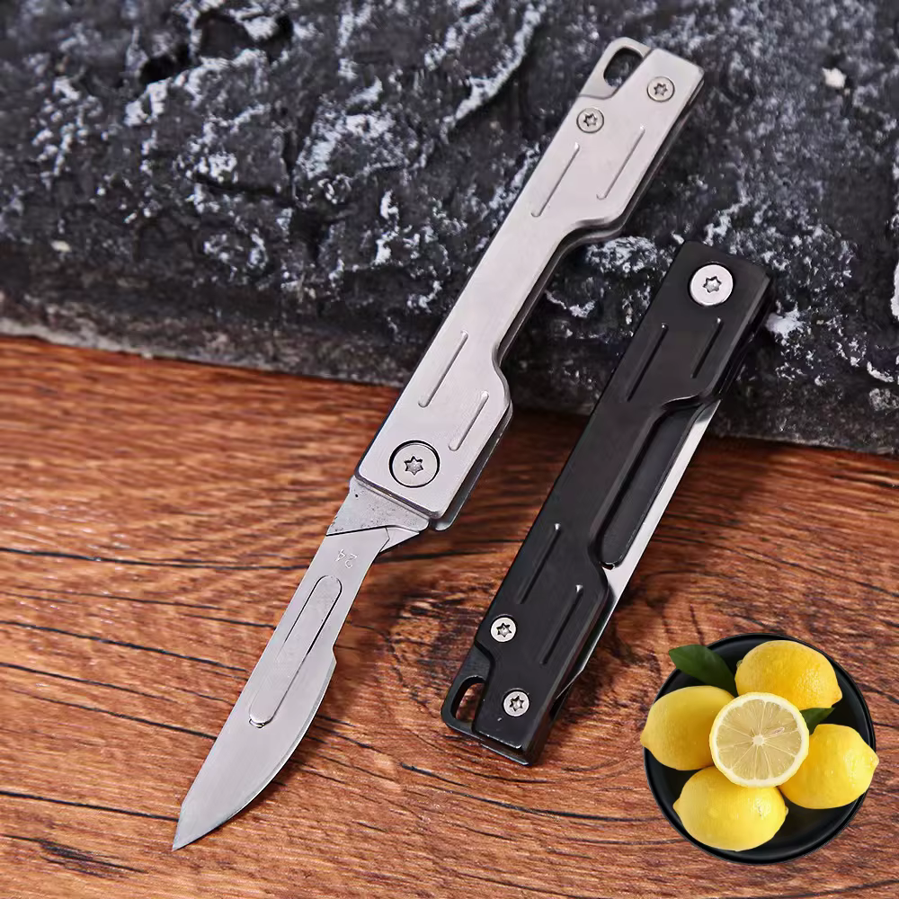 Cuchillo plegable EDC médico mini para exteriores y tácticas