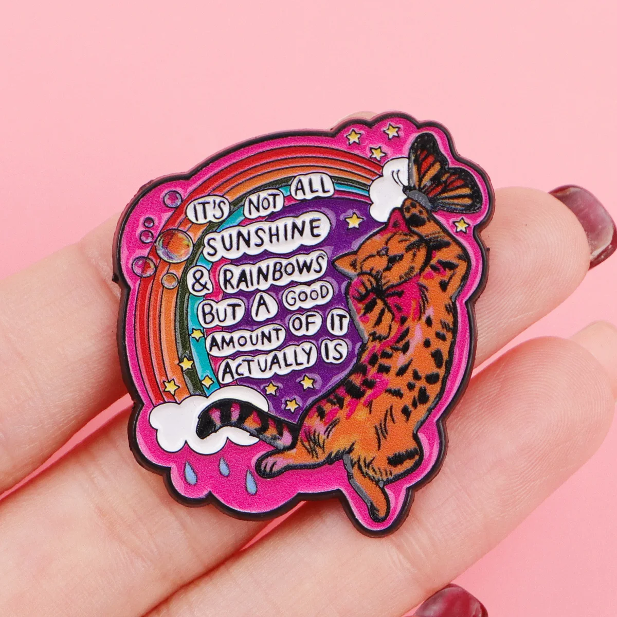Pin con acabado de esmalte