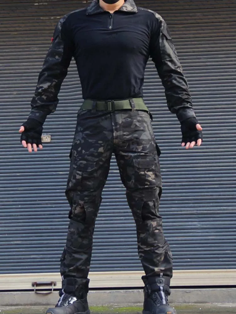Uniforme táctico Milit camuflaje para airsoft, caza y entrenamiento - imagen 5