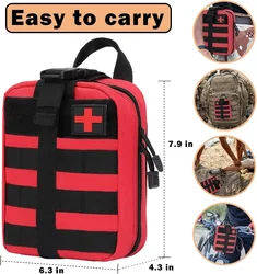 Bolsa de primeros auxilios táctica EMT MOLLE para uso en exteriores