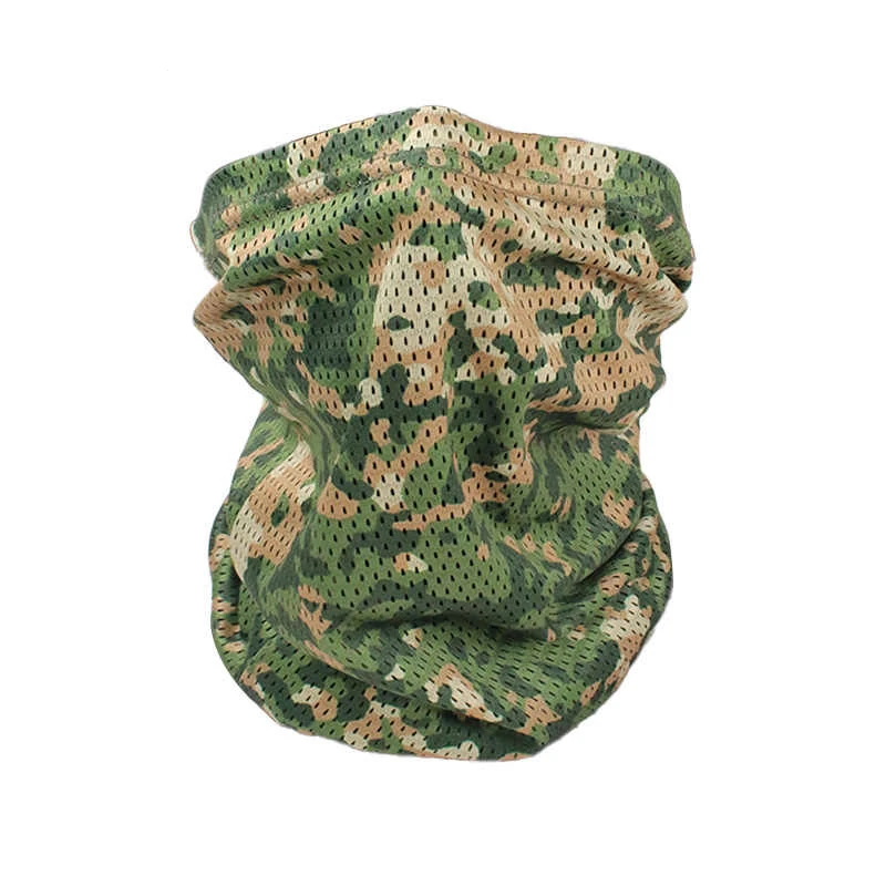 Pañuelo táctico de camuflaje para cuello con protección solar - imagen 3