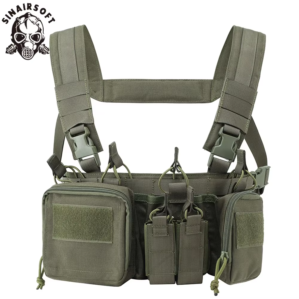 SINAIRSOFT CS Match Wargame TCM Chaleco táctico Airsoft MOLLE 500D - imagen 4
