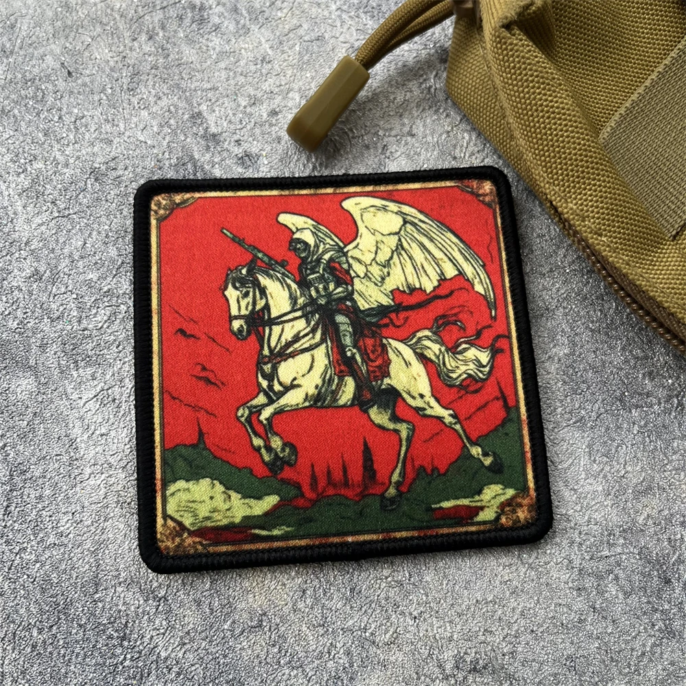 Parche táctico Horseman Apocalypse insignia moral MOLLE para mochila