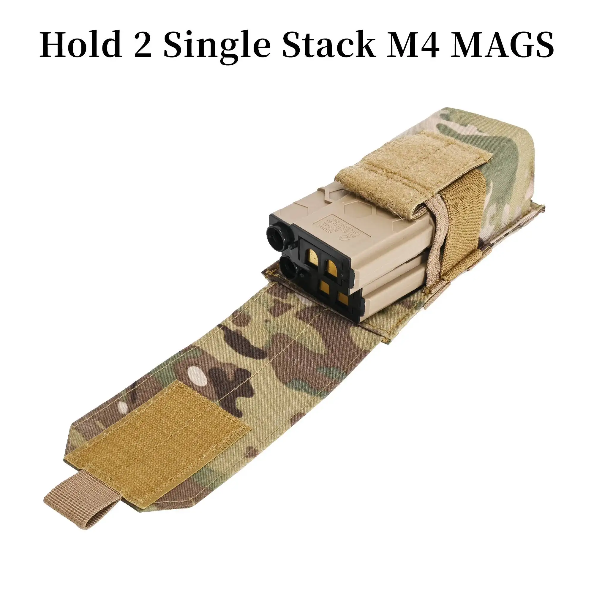 Bolsa Molle individual para cargador M4 5.56 con solapa - imagen 4