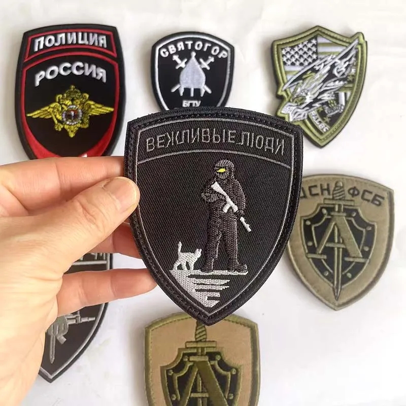 Parche táctico bordado emblema de guardia soldado Alfa - imagen 4