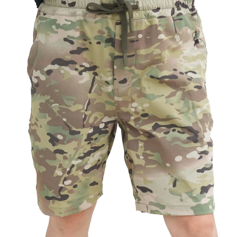 Shorts tácticos elásticos multidireccionales textura cáscara naranja - imagen 3