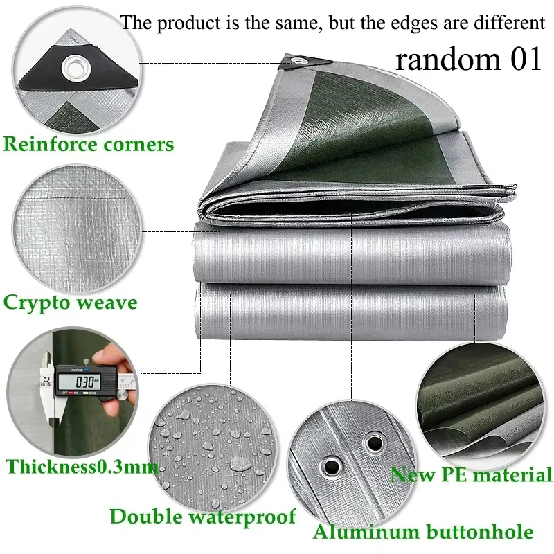 Lona impermeable 3×4m cobertura outdoor Camping jardín lluvia