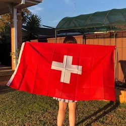 Bandera Suiza con Cruz Blanca – Para exterior y colección
