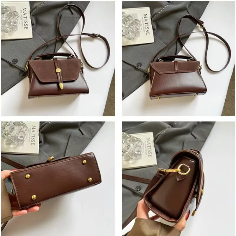 Bolso bandolera mujer gamuza moderna compacta para otoño e invierno - imagen 2