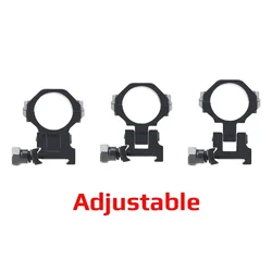 Anillo Picatinny ajustable para visor táctico y accesorios de caza