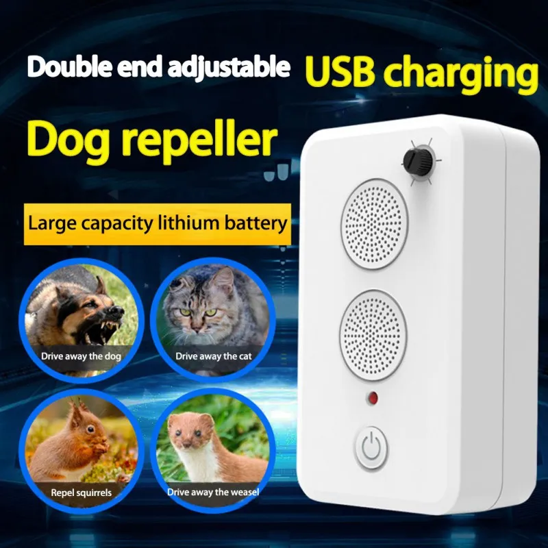 Dispositivo antiladridos recargable por USB para exteriores