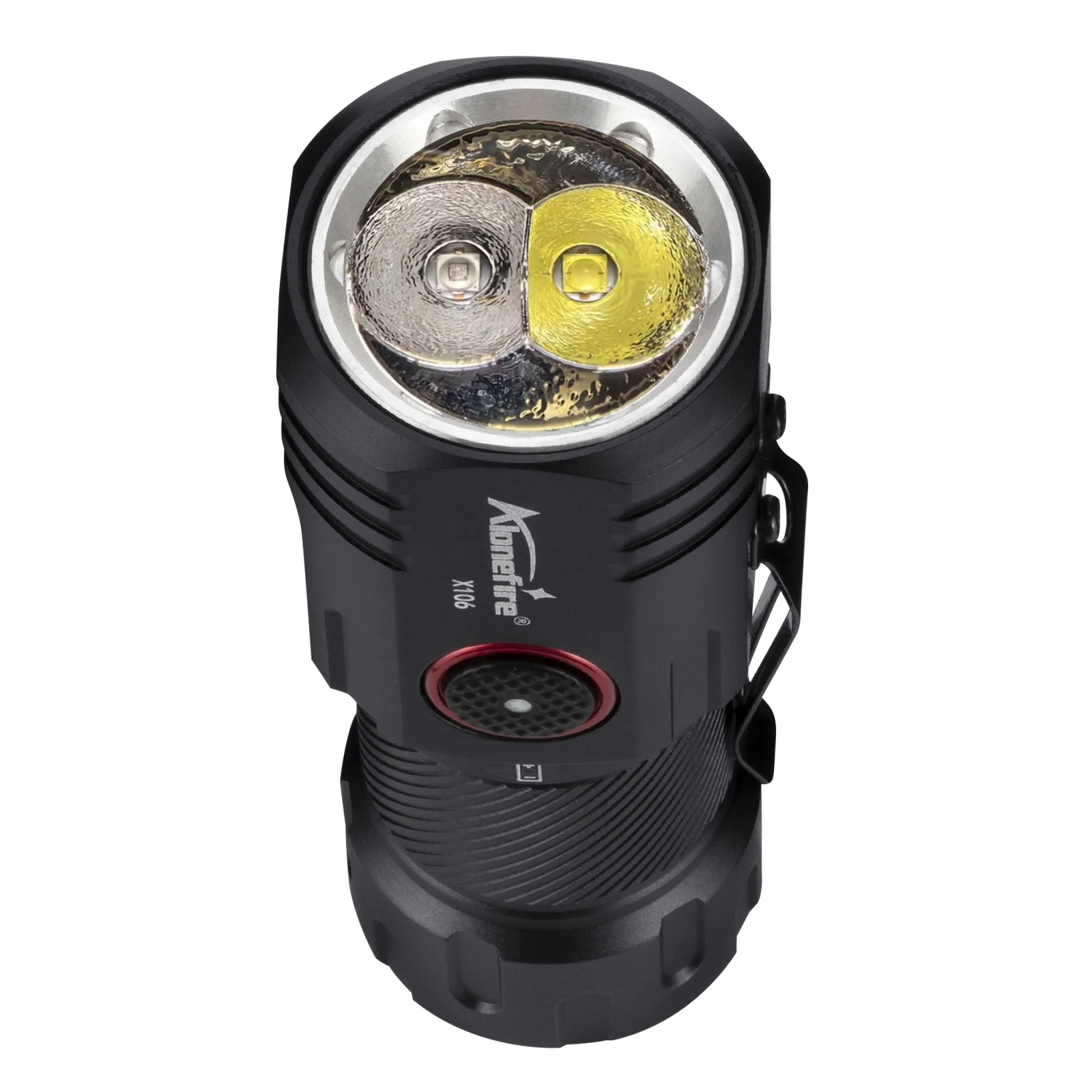 Linterna AloneFire X106 con luz blanca y UV