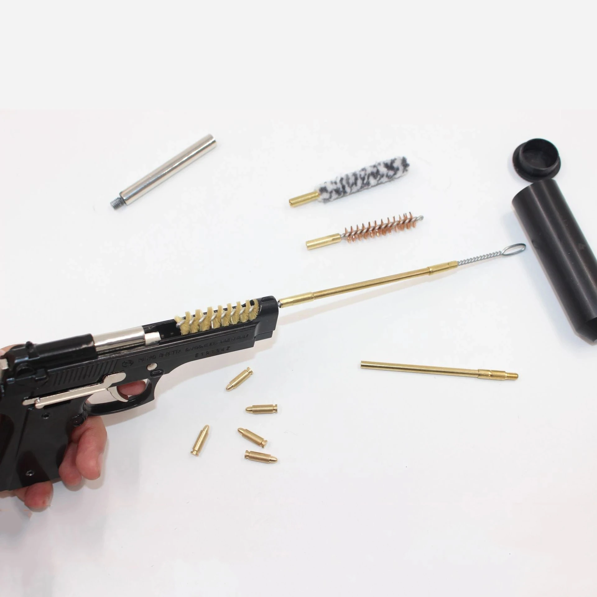 Kit limpieza armas – 6 piezas para pistola 9mm y AR15 M4 - imagen 5