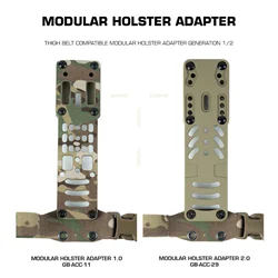 Adaptador táctico modular QLS para funda de pistola correa muslo caza