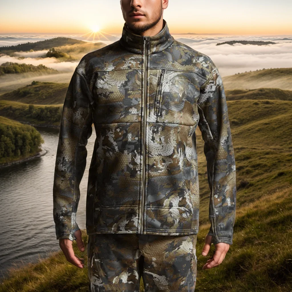 Chaqueta Traverse táctica camuflaje con forro polar y cuello alto - imagen 3