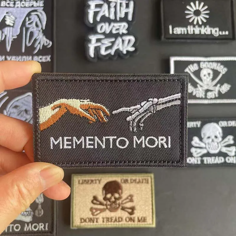 Parche táctico bordado calavera para mochila y ropa – insignia - imagen 4