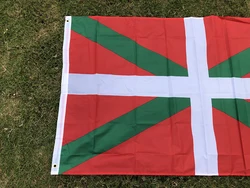 SKY Bandera vasca ikurrina colgante poliéster doble cara